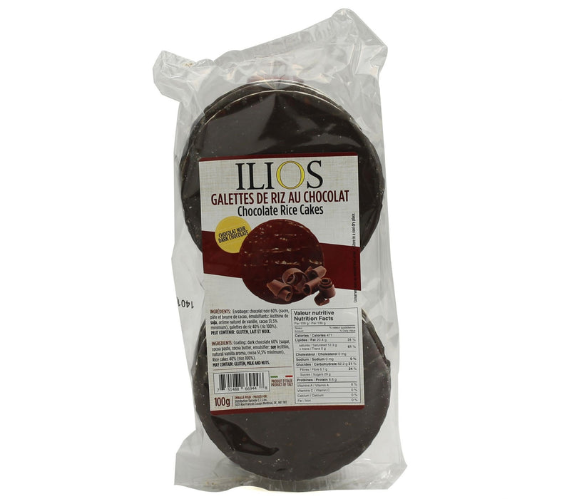 ILIOS GALETTE DE RIZ CHOCOLAT 100G