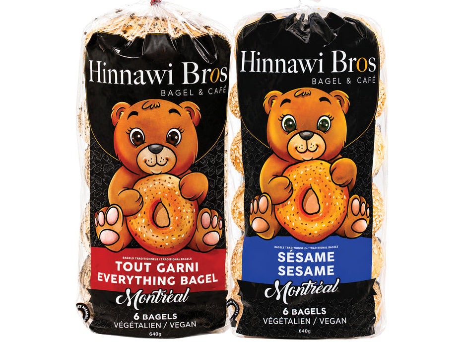 HINNAWI BROS BAGEL SESAME 640G