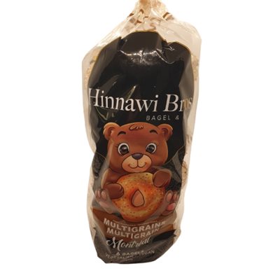 HINNAWI BROS BAGEL MULTIGRAINS 640G