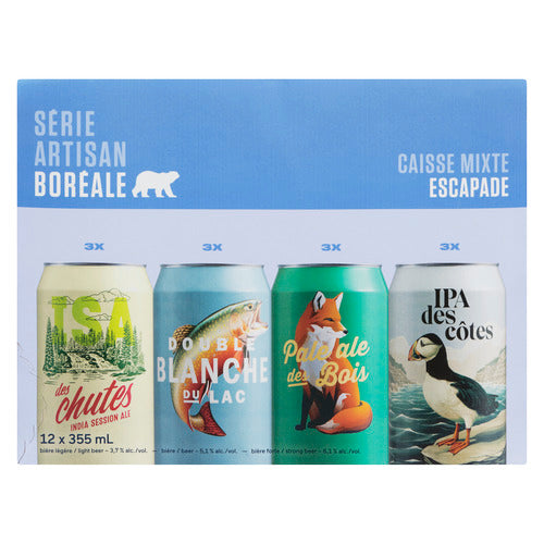 BOREALE CAISSE ESTIVALE MIXTE 12x355 ML