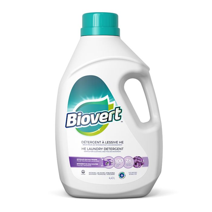 BIOVERT, DÉTERGENT À LESSIVE ROSÉE MATINALE, 4.43L