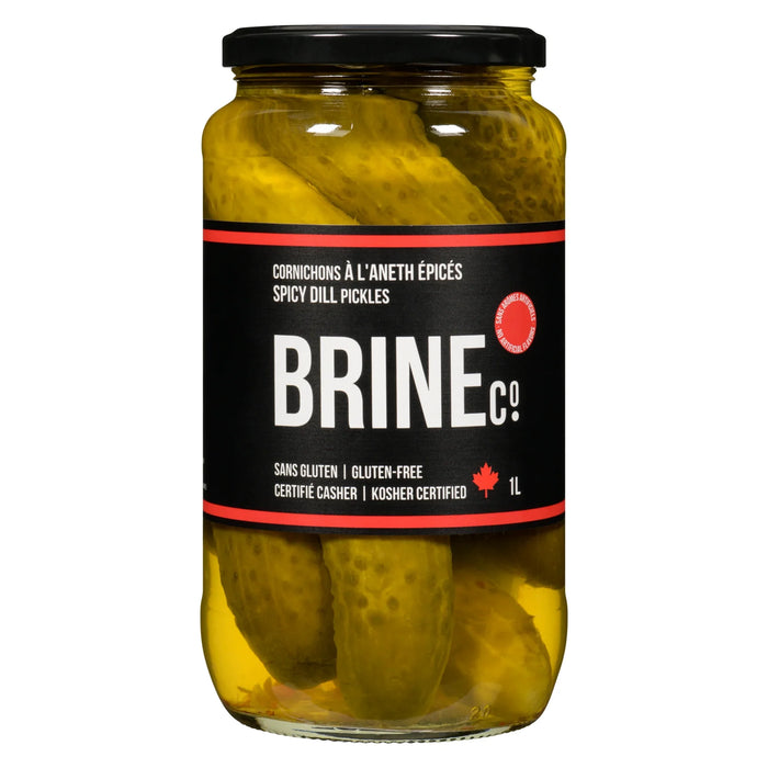 BRINE.CO CORNICHONS À L’ANETH ÉPICÉS 1L