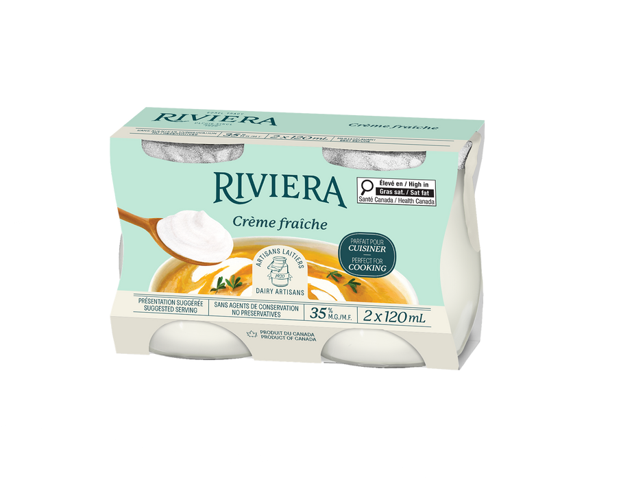 RIVIERA POT CREME FRAICHE 35% 2x120 g