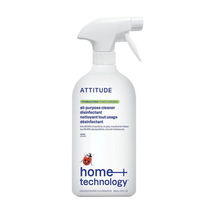 ATTITUDE, NETTOYANT TOUT USAGE THYM & AGRUMES, 800 ML
