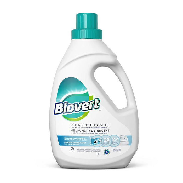 BIOVERT, DÉTERGENT À LESSIVE HE, SANS FRAGRANCE, 1.4L