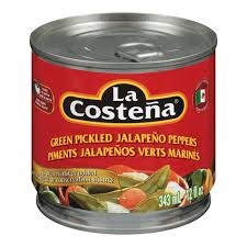 LA COSTENA MARINATED GREEN JALAPENOS PEPPER, 343 ML