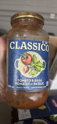 CLASSICO SAUCE TOMATES BASILIC 600ML