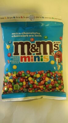 M&M MINIS CHOCOLAT AU LAIT 100G