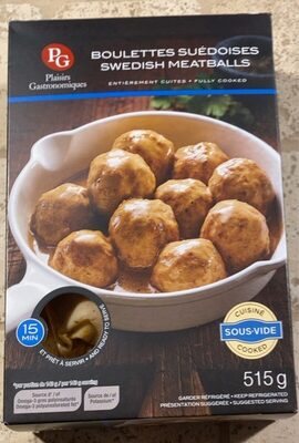 PG BOULETTE SUEDOISE PORC 515G