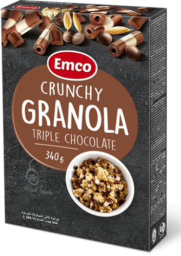 EMCO GRANOLA TRIPLE CHOCOLAT 340g