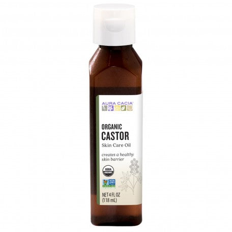 AURA CACIA, CASTOR HUILE DE RICIN BIOLOGIQUE, 118 ML