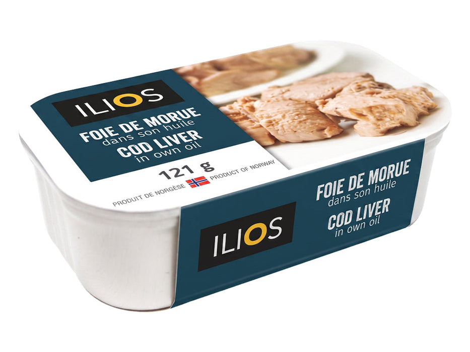 ILIOS FOIE DE MORUE DANS HUILE 121G