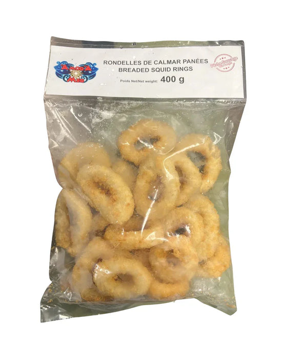 AMORA RONDELLES DE CALMAR PANÉES, 400G