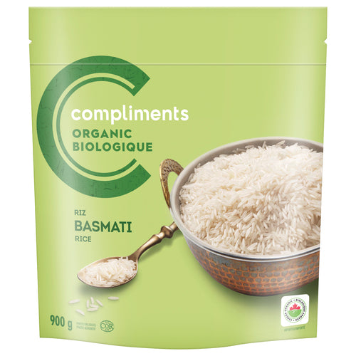 COMPLIMENTS BIO, RIZ BASMATI, 900 G