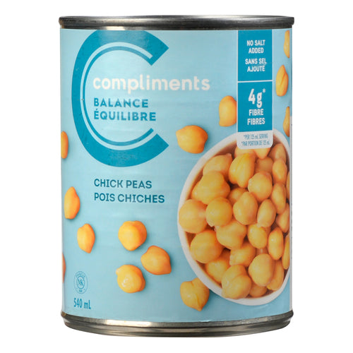 COMPLIMENTS ÉQUILIBRE, POIS CHICHES, 540ML