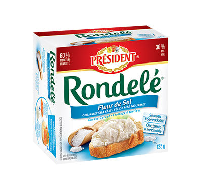 PRESIDENT RONDELE FLEUR DE SEL 125G