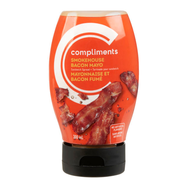 COMPLIMENTS MAYONNAISE AND SMOKED BACON 300 ML