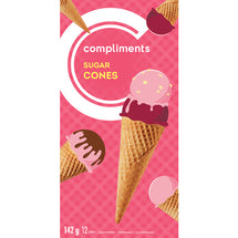 COMPLIMENTS, CORNETS SUCRÉS, 12 UN