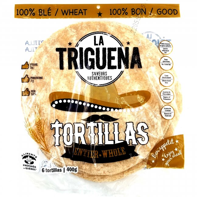 LA TRIGUENA TORTILLAS BLÉ, 400 G