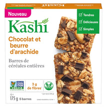KASHI BARRES CHOCOLAT & BEURRE ARACHIDE 175G