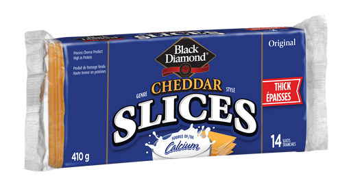 BLACK DIAMOND, CHEDDAR EN TRANCHES ÉPAISSES, 410 G