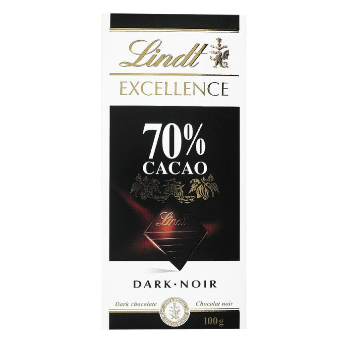 LINDT EXCELLENCE CHOCOLAT 70% CACAO 100 G