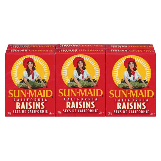 SUN MAID RAISINS SECS CALIFORNIE 6 x 30 G