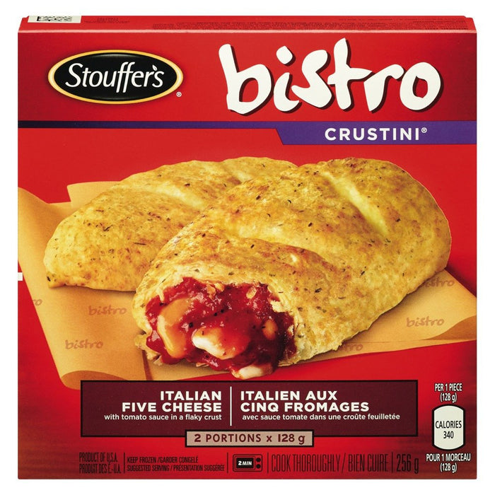 STOUFFERS BISTRO CRUSTINI ITALIEN CINQ FROMAGES SAUCE TOMATE 2S 256 G
