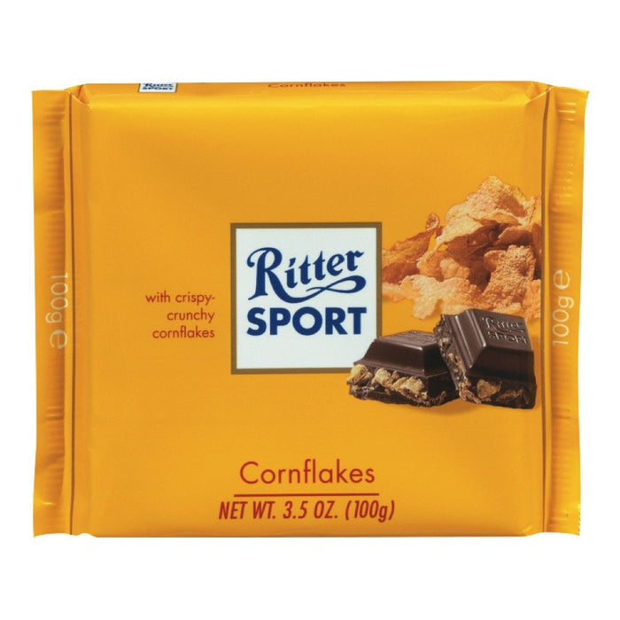 RITTER SPORT CHOCOLAT AU LAIT AVEC CORNFLAKES 100G