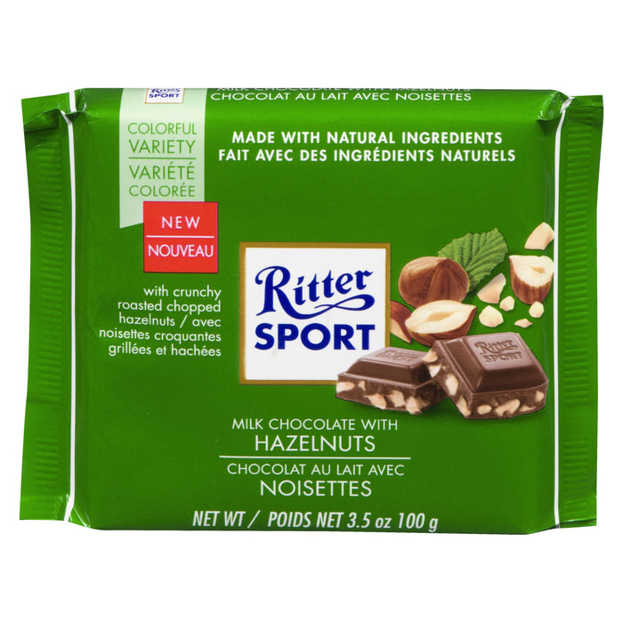 RITTER SPORT CHOCOLAT LAIT NOISETTES 100 G