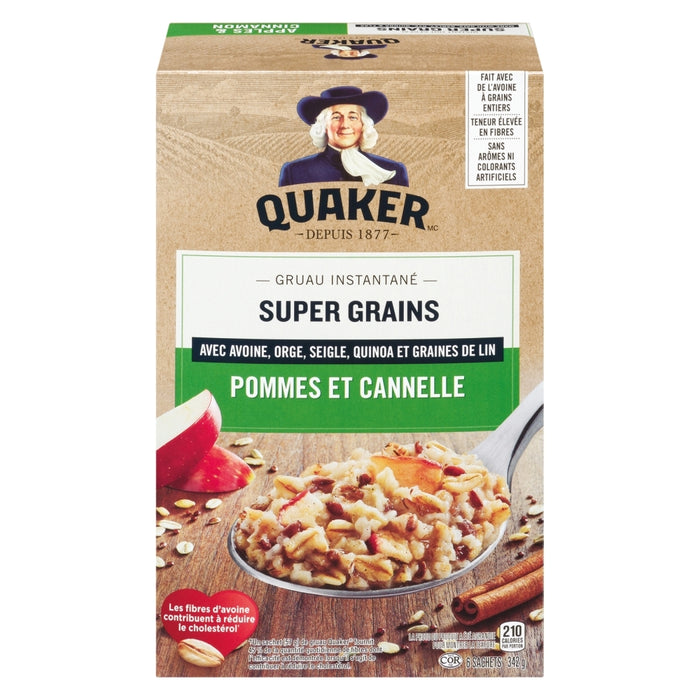 QUAKER GRUAU POM CANNELLE, 342G