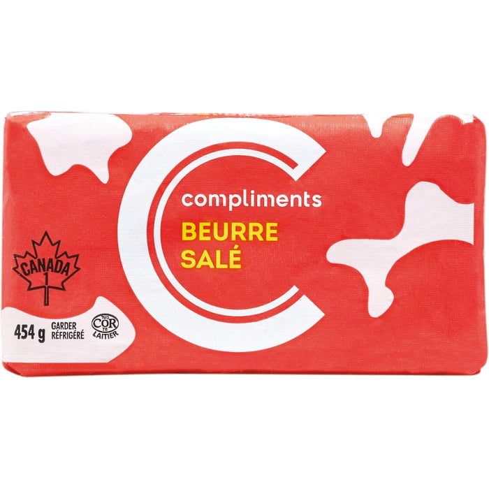COMPLIMENTS, BEURRE SALÉ, 454 G