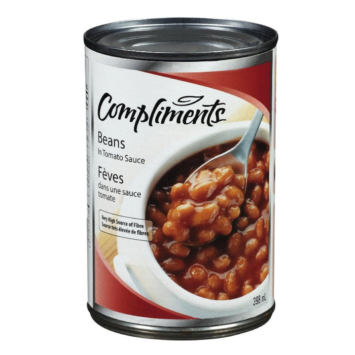 COMPLIMENTS FÊVES SAUCE TOMATE 398 ML