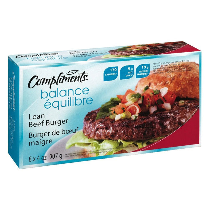 COMPLIMENTS ÉQUILIBRE BURGER BOEUF MAIGRE 907 G
