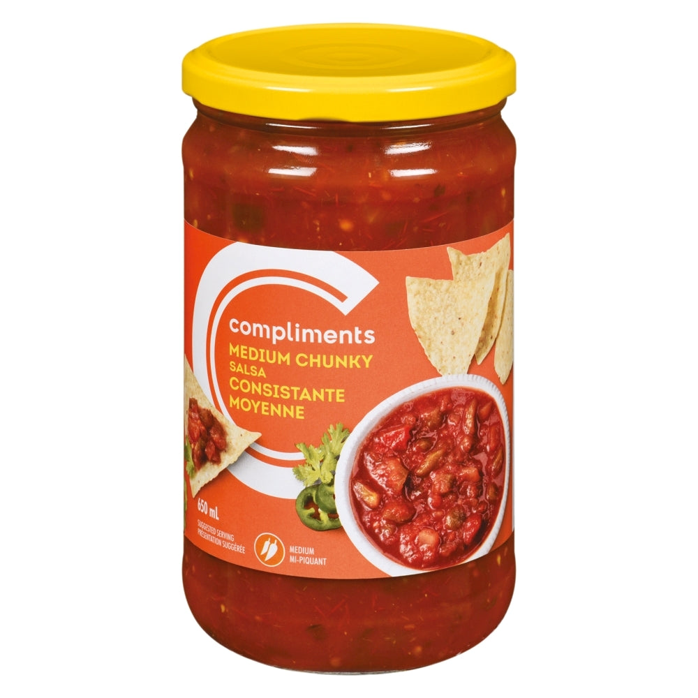 COMPLIMENTS, SALSA MOYENNE ÉPAISSE, 650 ML — Marché Nuvo
