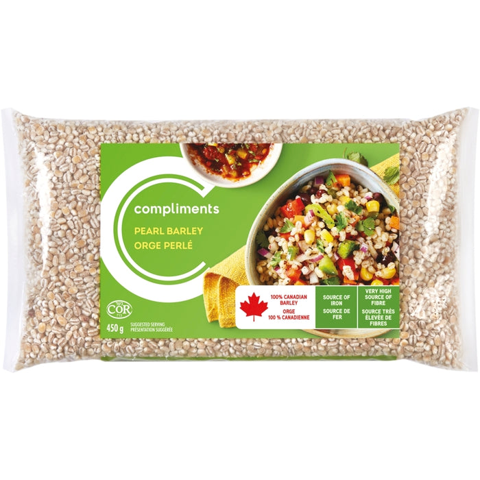 COMPLIMENTS, PEARL BARLEY, 450 G