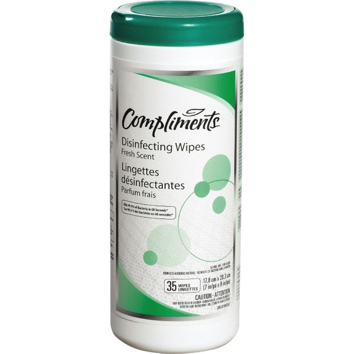 COMPLIMENTS LINGETTES DESINFECTANT PARFUM  35 UN