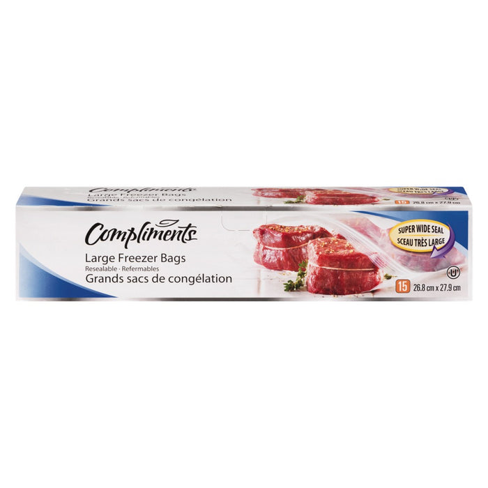 COMPLIMENTS, SAC DE CONGELATION GRANDS, 15 UN