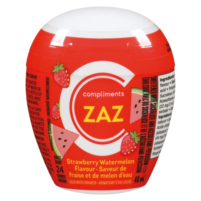 COMPLIMENTS, ZAZ STRAWBERRY AND WATERMELON FLAVOR, 48 ML