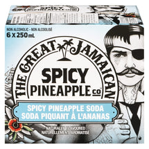 THE GREAT JAMAICAN, SODA PIQUANTE A L'ANANAS, 6X250ML