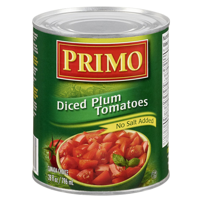 PRIMO TOMATES EN DÉS SANS SEL AJOUTÉ 796 ML