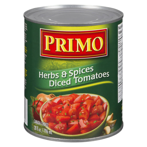 PRIMO TOMATES EN DÉS AVEC HERBES 796 ML