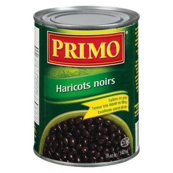 PRIMO BLACK BEANS, 540 ML