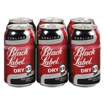 BLACK LABEL, DRY EN CANETTE 6.1%, 6 X 355 ML
