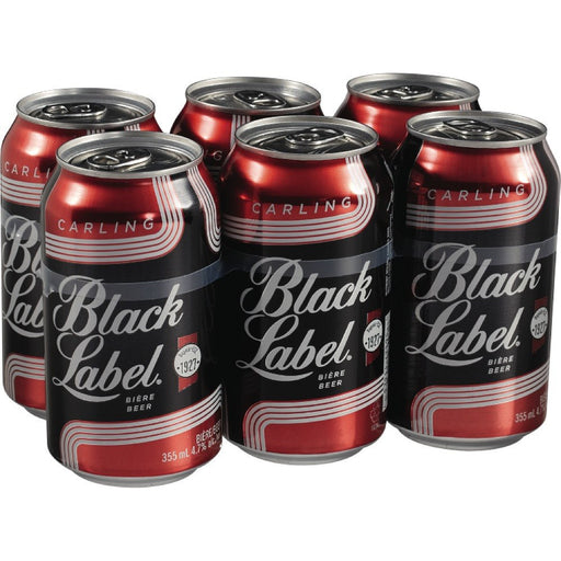 BLACK LABEL BIÈRE EN CANNETTE 6X355 ML