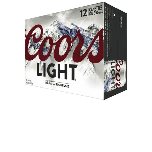 COORS LIGHT  BIÈRE EN CANNETTE  12X355 ML