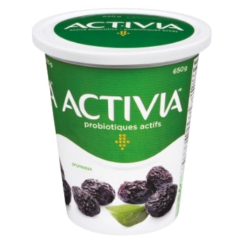 ACTIVIA, YOGOURT PROBIOTIQUE AUX PRUNEAUX 2.9%, 650 G