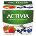 ACTIVIA, YOGOURT PROBIOTIQUE AUX BLEUETS, FRAISES & À LA RHUBARBE, 8 X 100 G