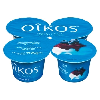 OIKOS GREEK YOGURT BLUEBERRY 2%, 4 X 100 G