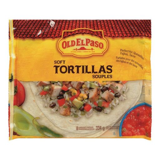 OLD EL PASO TORTILLA FARINE GROS 334 G